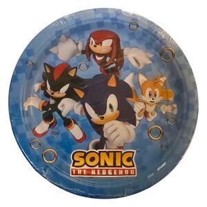 Sonic Hedgehog and Friends Birthday Party Plates Sega Amscan Tableware 16 Total
